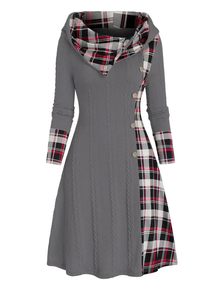 Hooded Knit Dress "Lisa"