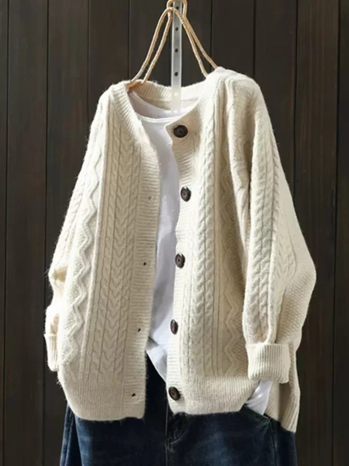 Cable Knit Cardigan "Irina"