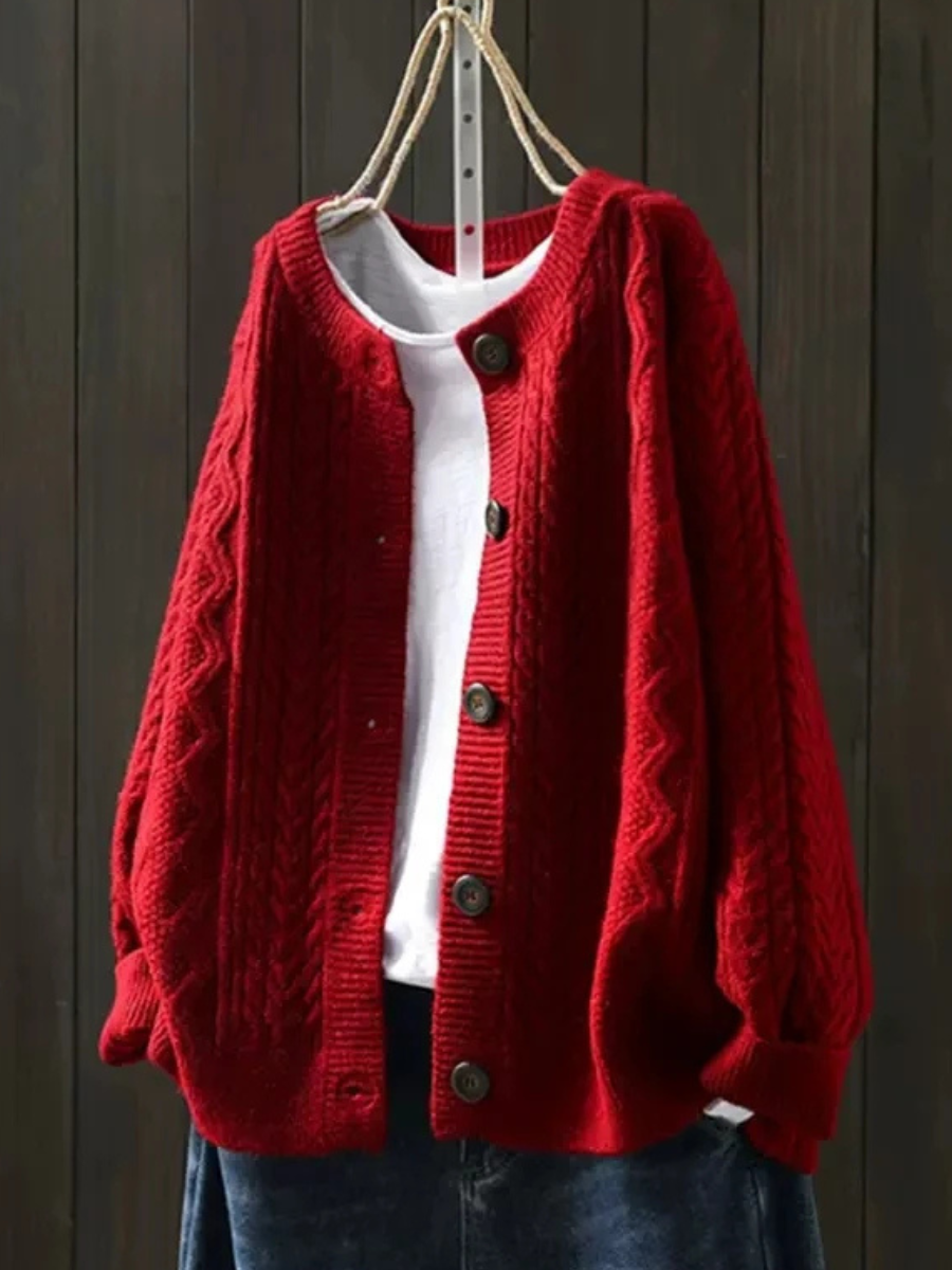 Cable Knit Cardigan "Irina"