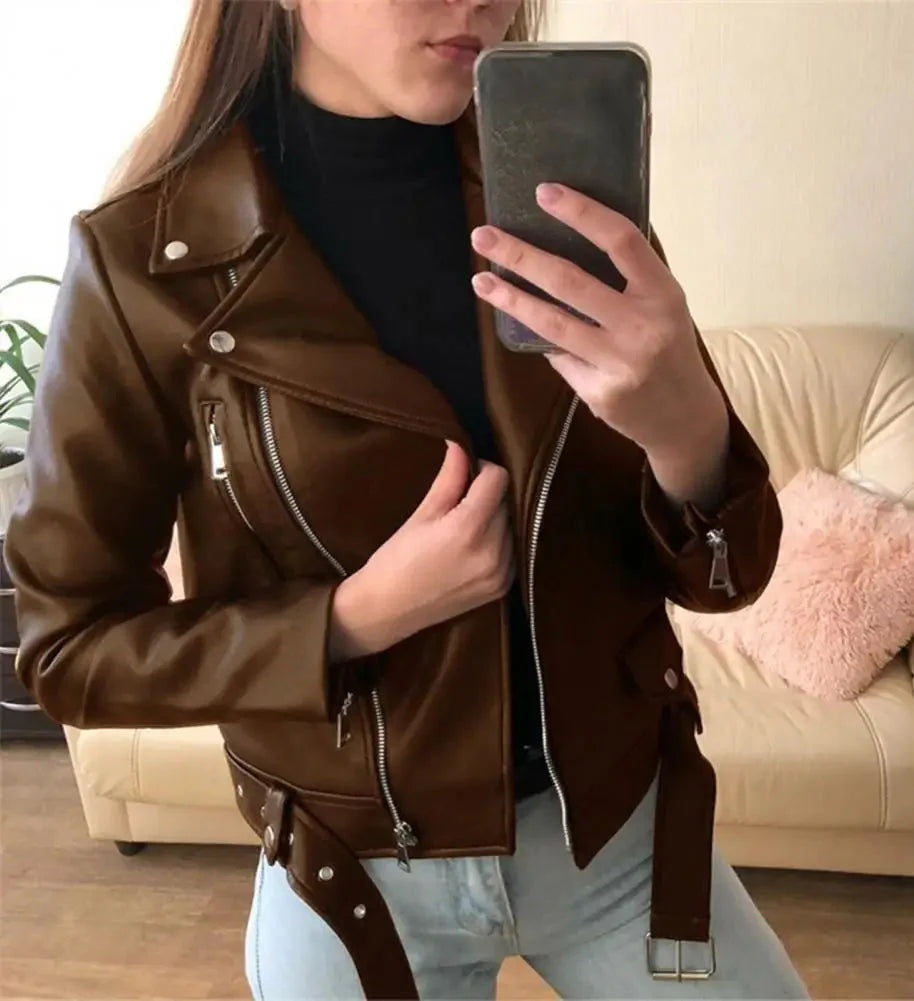 Faux Leather Jacket "Nina"