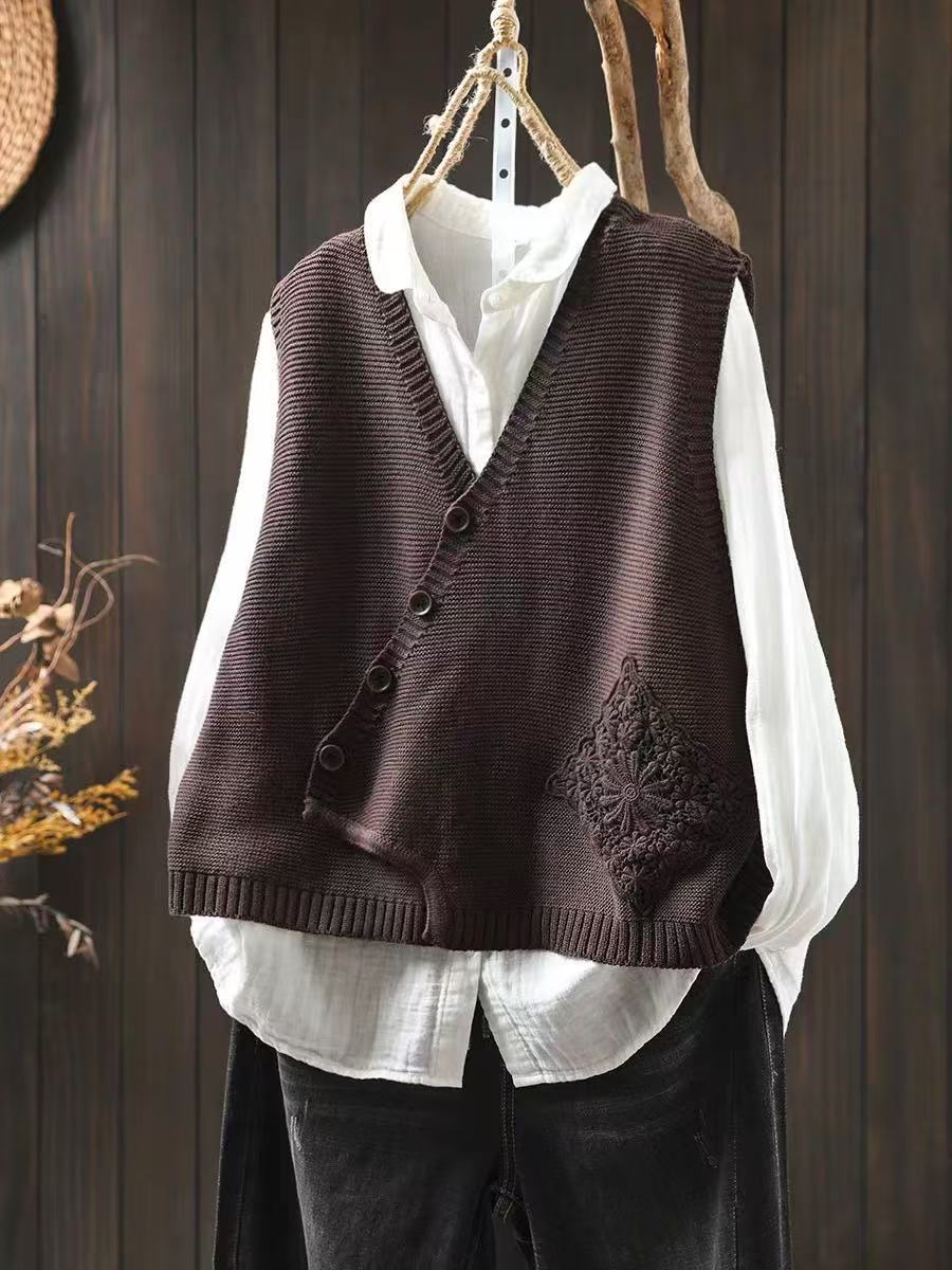 Knit Sweater Vest "Corin"