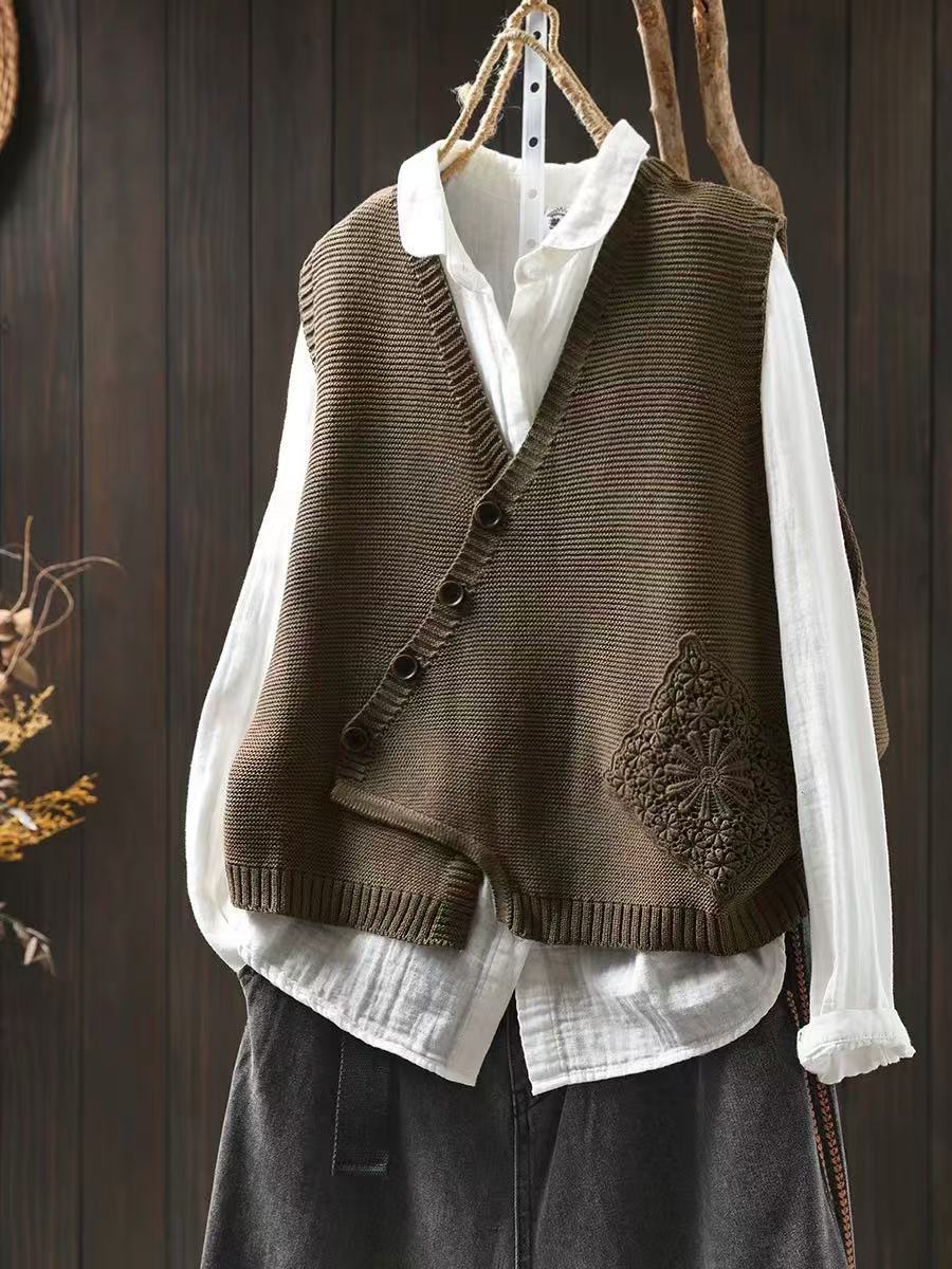 Knit Sweater Vest "Corin"