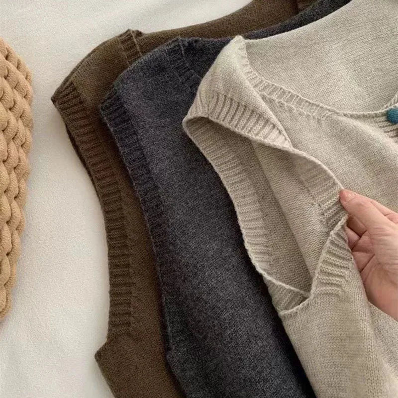 Knit Sweater Vest "Elana"