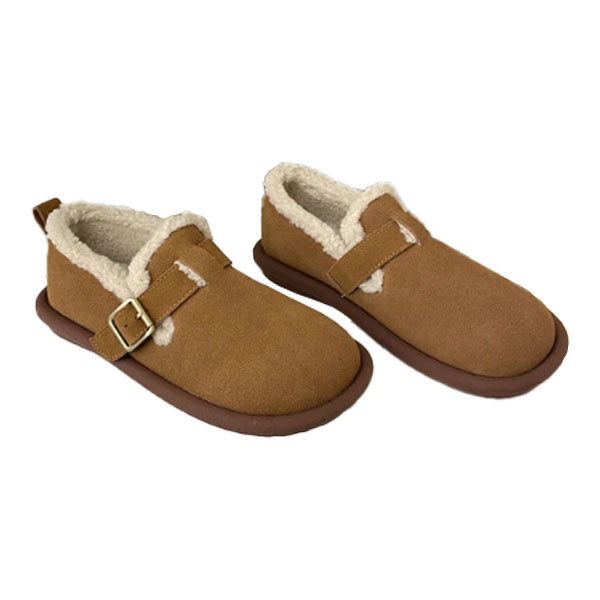 Fur Lined Suede Clogs "Elsie"