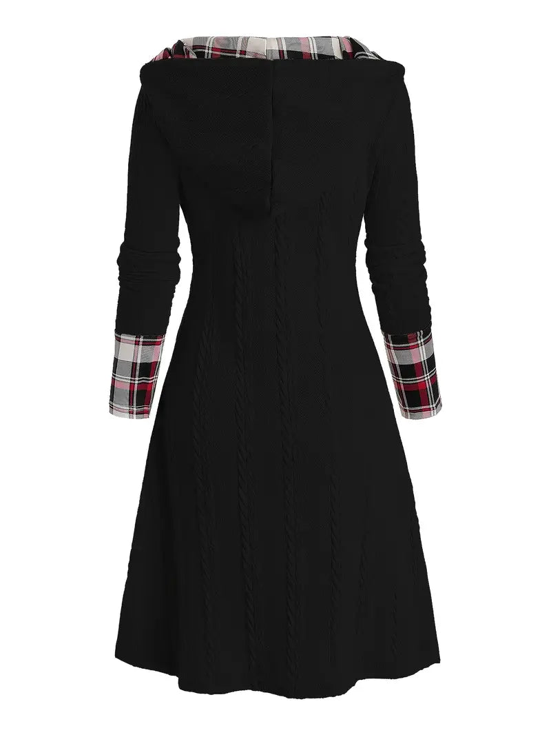 Hooded Knit Dress "Lisa"