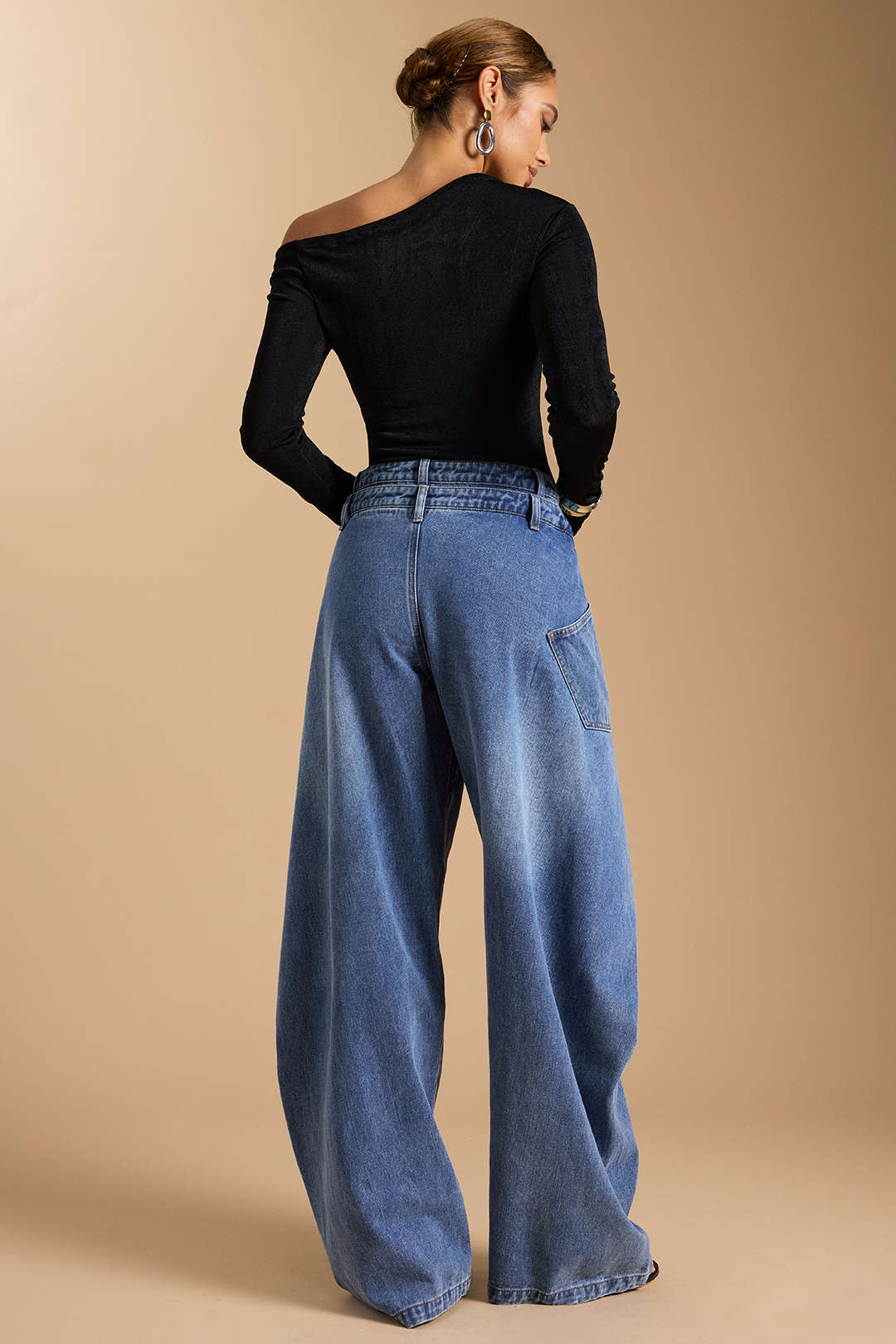 Luna Asymmetric Wrap Jeans