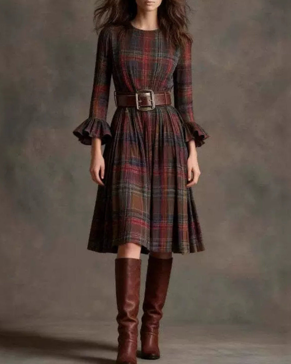 Florence| Belted Midi Dress