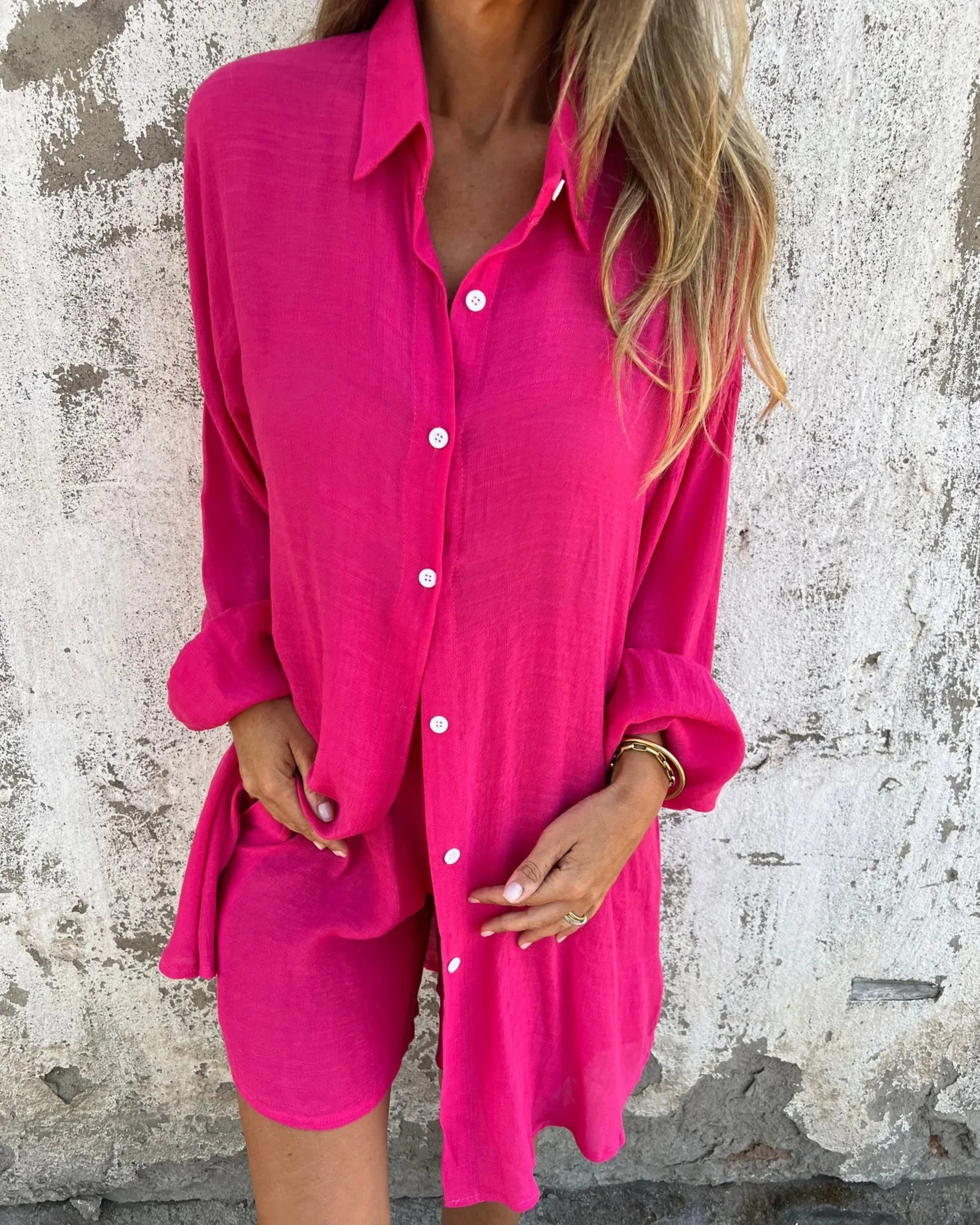 Izela™️| Casual Shirt & Shorts Set
