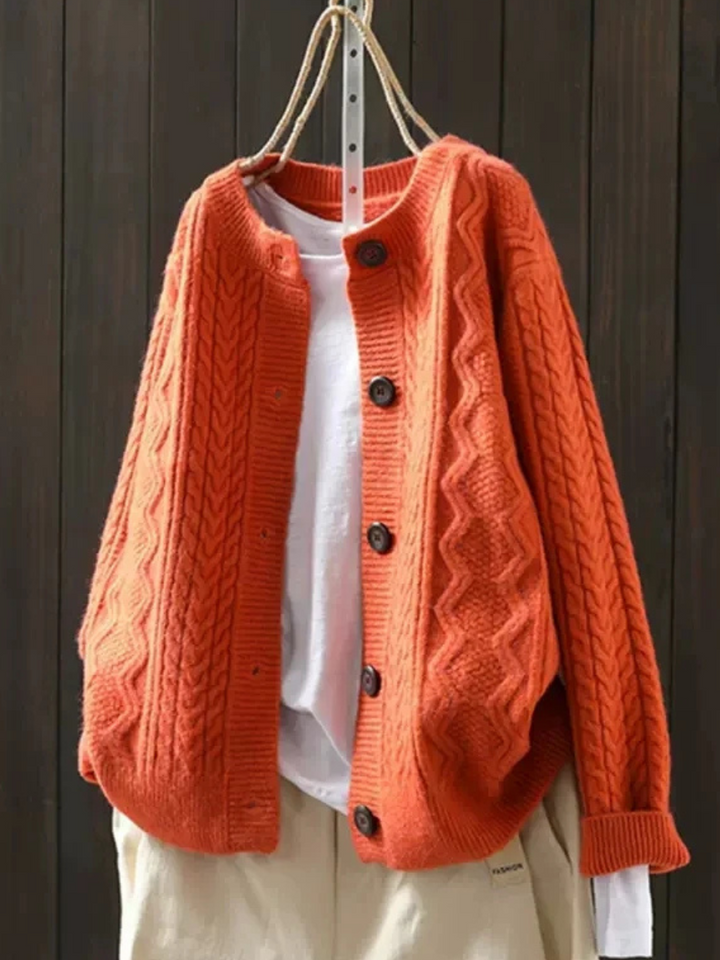Cable Knit Cardigan "Irina"