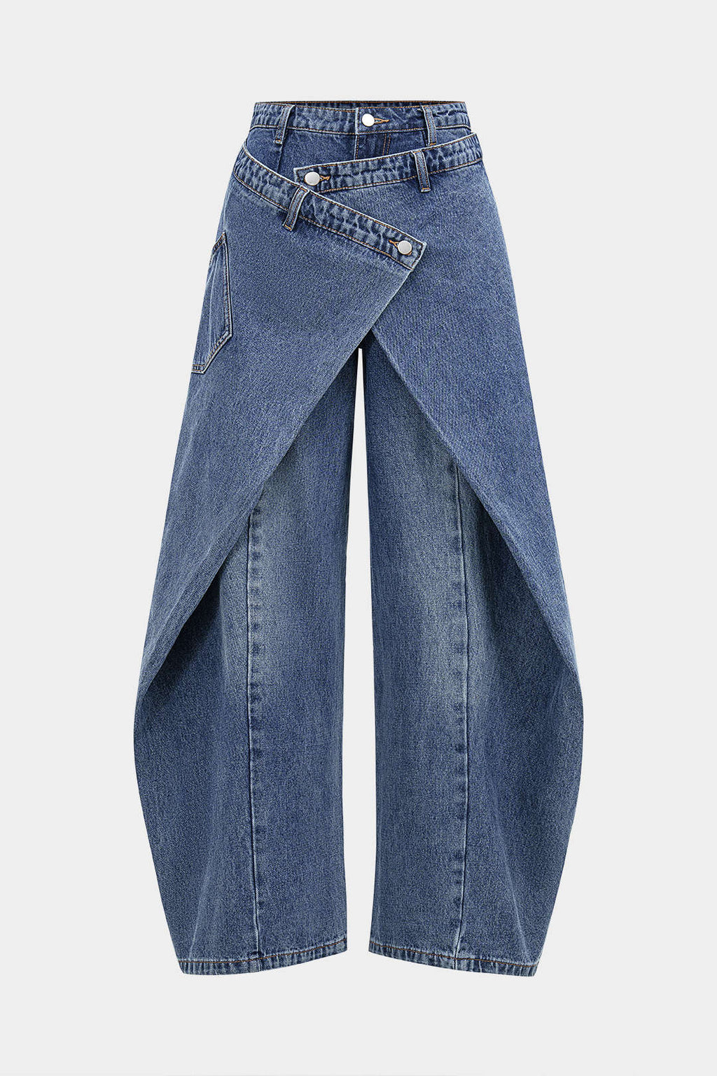 Luna Asymmetric Wrap Jeans