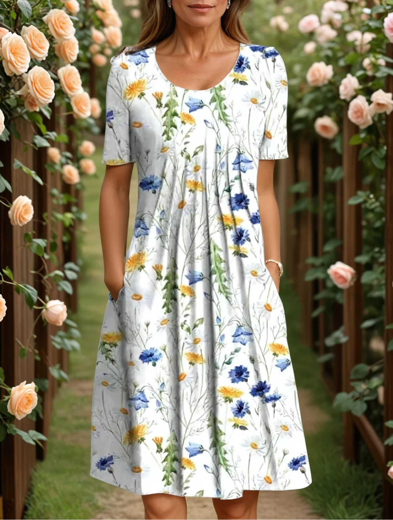 Harper™ | Elegant Dress With Tummy Coverage