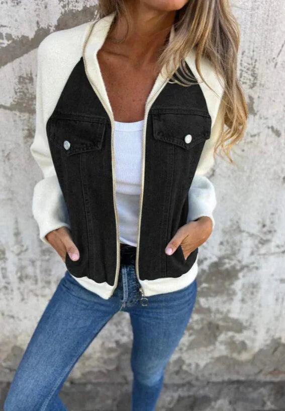 Denim & Knit Jacket "Donna"
