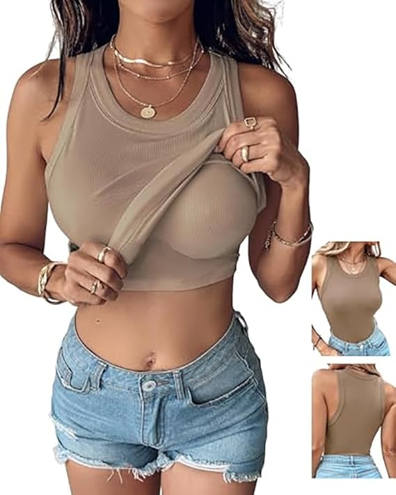 The Lyra™ | Sculpting 2-in-1 Ribbed Tank