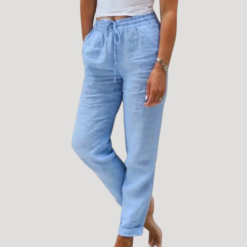 Aria™ | Casual Cotton Drawstring Lightweight Summer Trousers