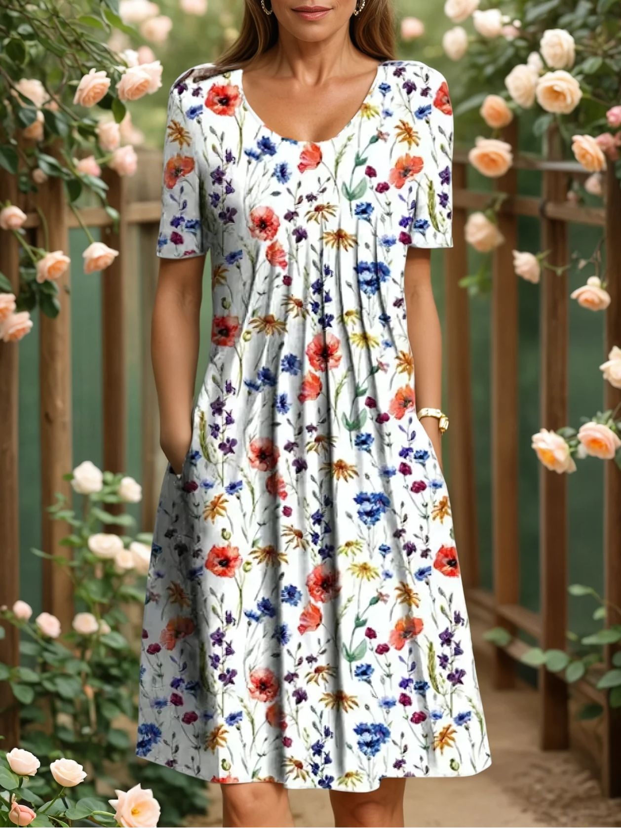 Harper™ | Elegant Dress With Tummy Coverage