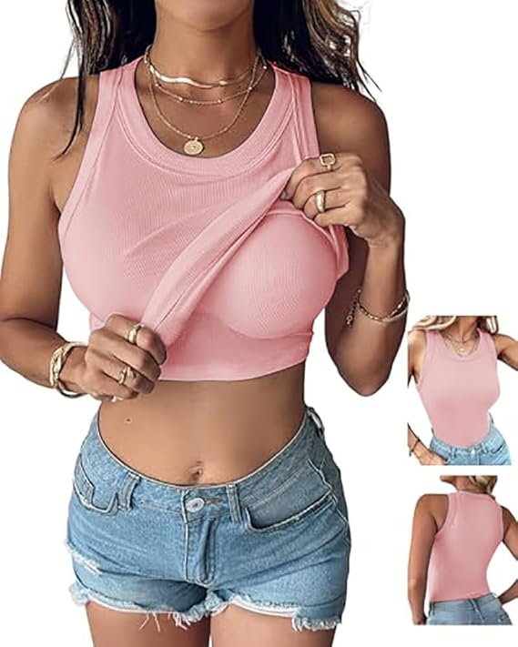 The Lyra™ | Sculpting 2-in-1 Ribbed Tank