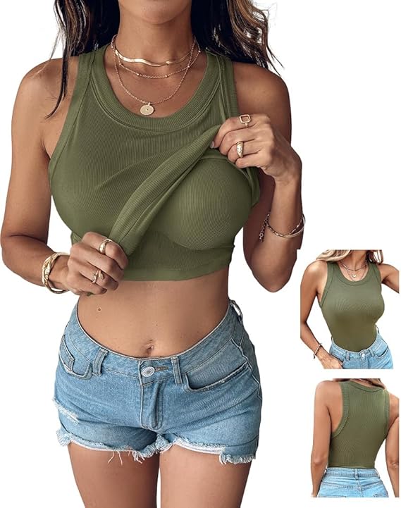 The Lyra™ | Sculpting 2-in-1 Ribbed Tank