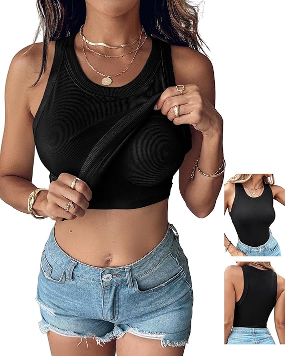 The Lyra™ | Sculpting 2-in-1 Ribbed Tank