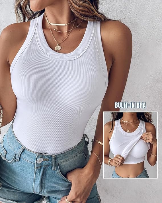 The Lyra™ | Sculpting 2-in-1 Ribbed Tank
