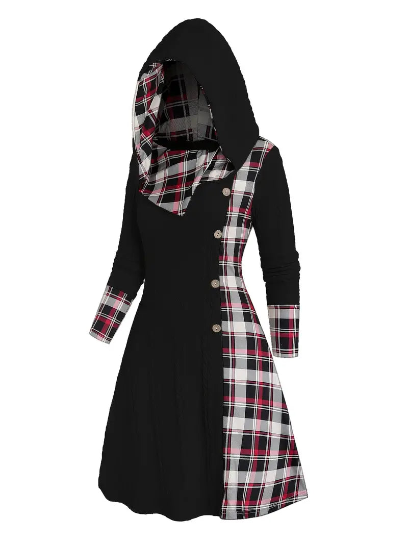 Hooded Knit Dress "Lisa"