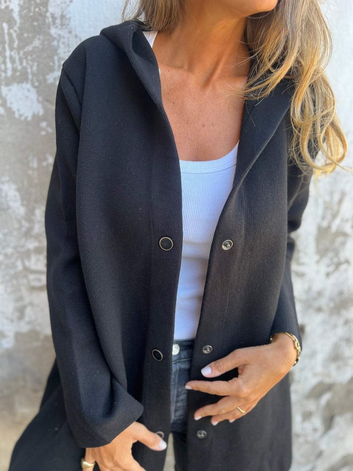 Mich | Buttoned Hooded Jacket