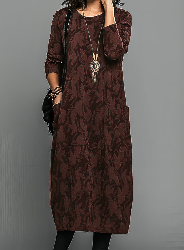 Elymae | Casual Round Neck Dress