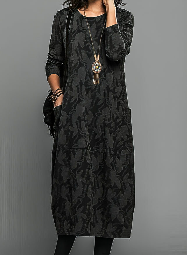 Elymae | Casual Round Neck Dress