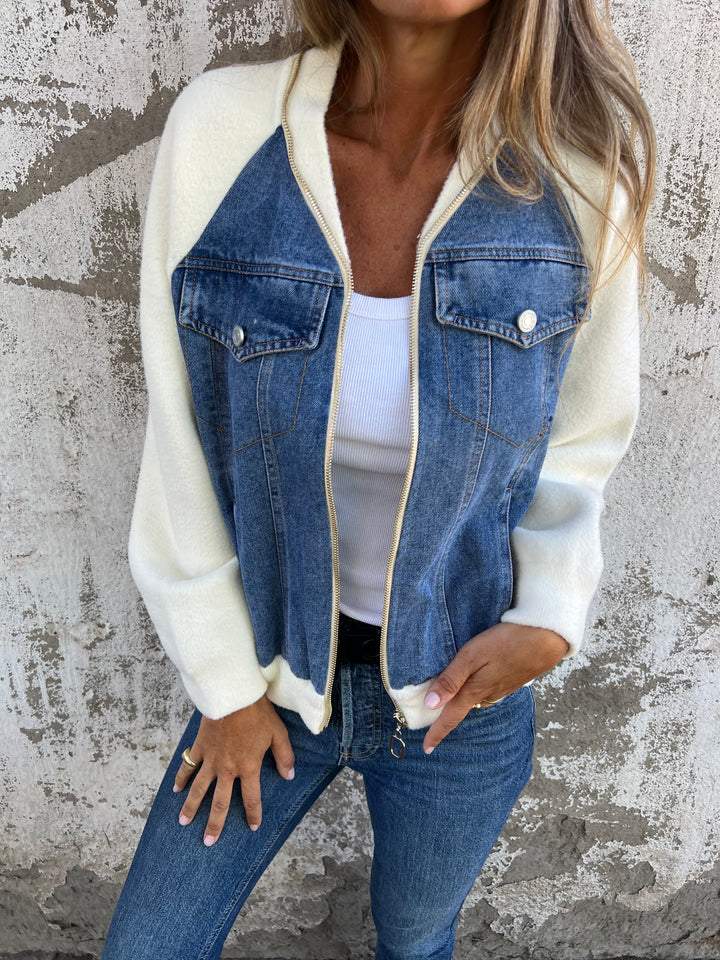 Denim & Knit Jacket "Ada"