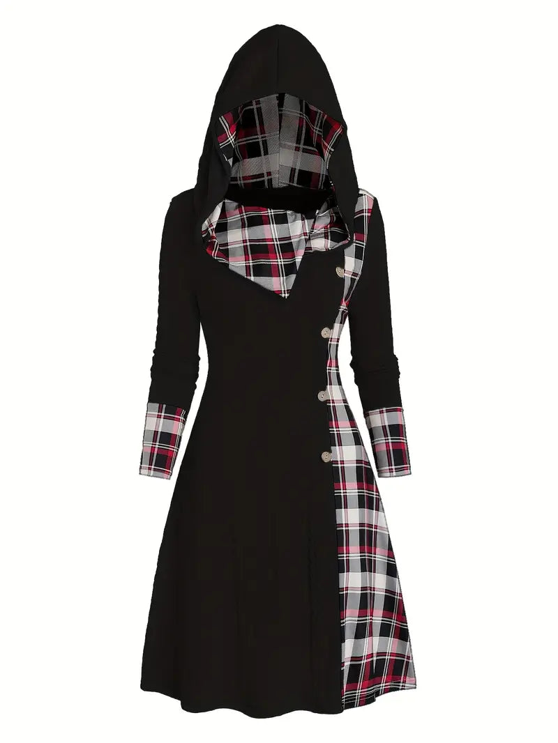 Hooded Knit Dress "Lisa"