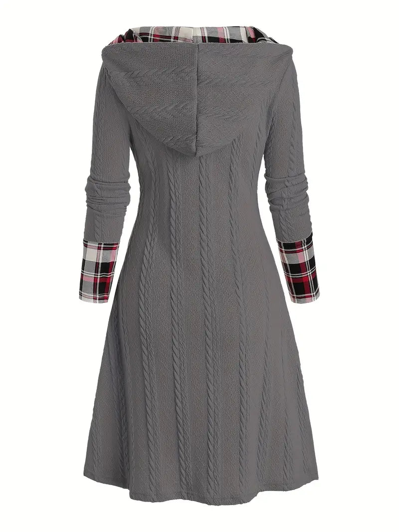Hooded Knit Dress "Lisa"