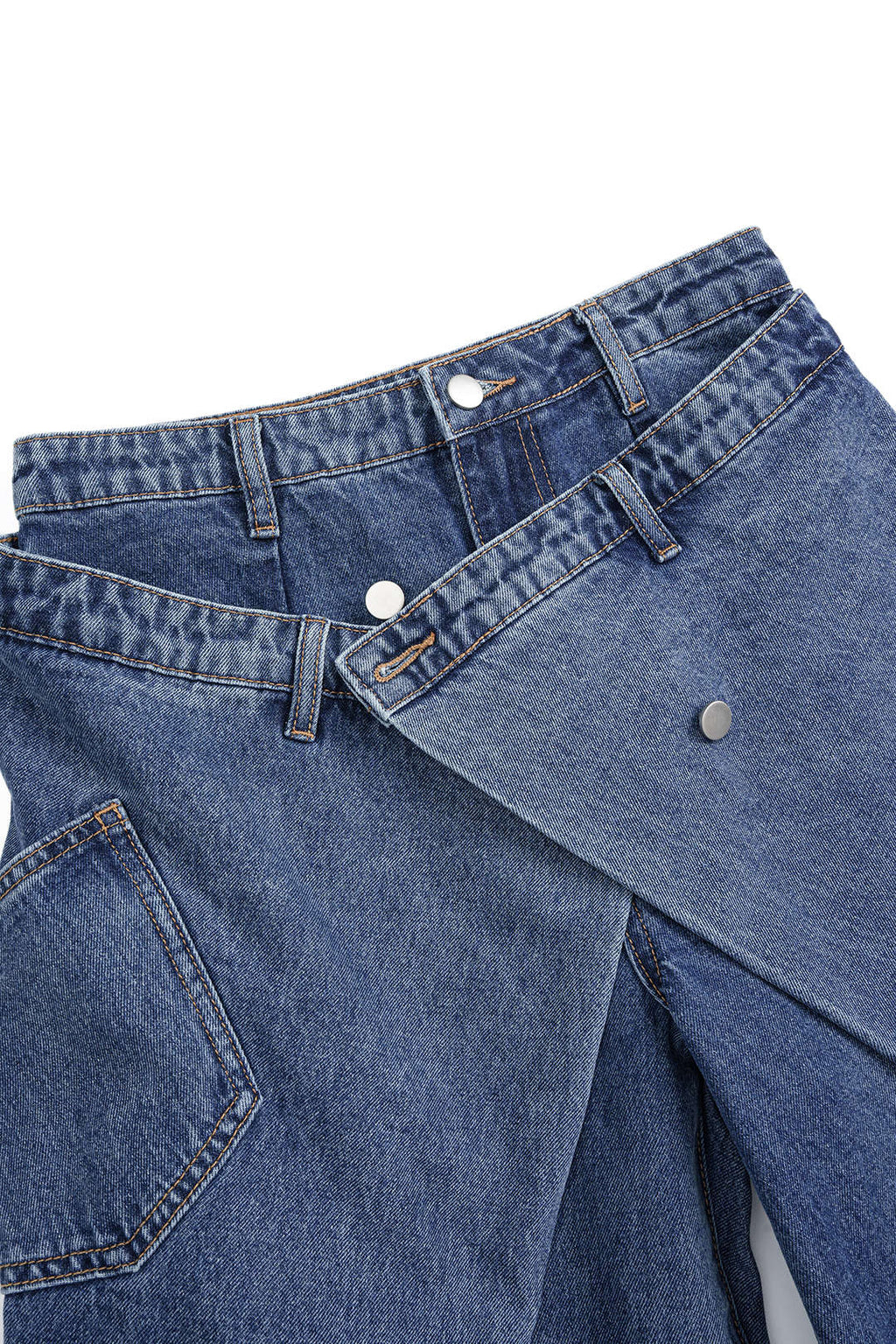 Luna Asymmetric Wrap Jeans