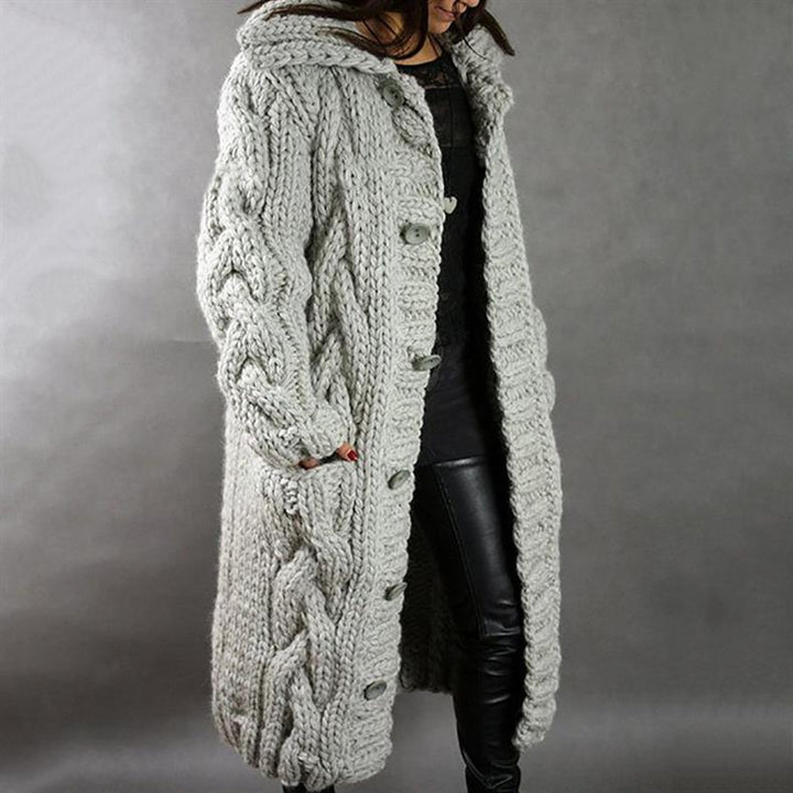 Karina | Elegant cosy coat with tummy coverage