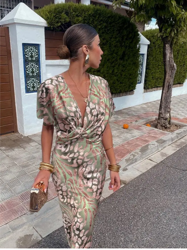 Bianca™  | Copper Midi Dress