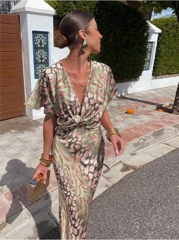 Bianca™  | Copper Midi Dress