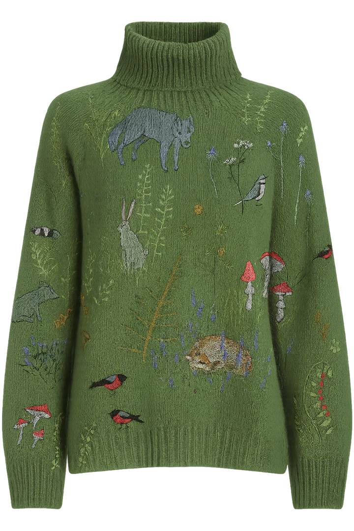 Zara | Warm Floral Turtleneck