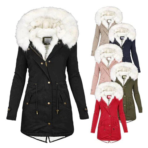 Faux Fur Hooded Parka "Elina"