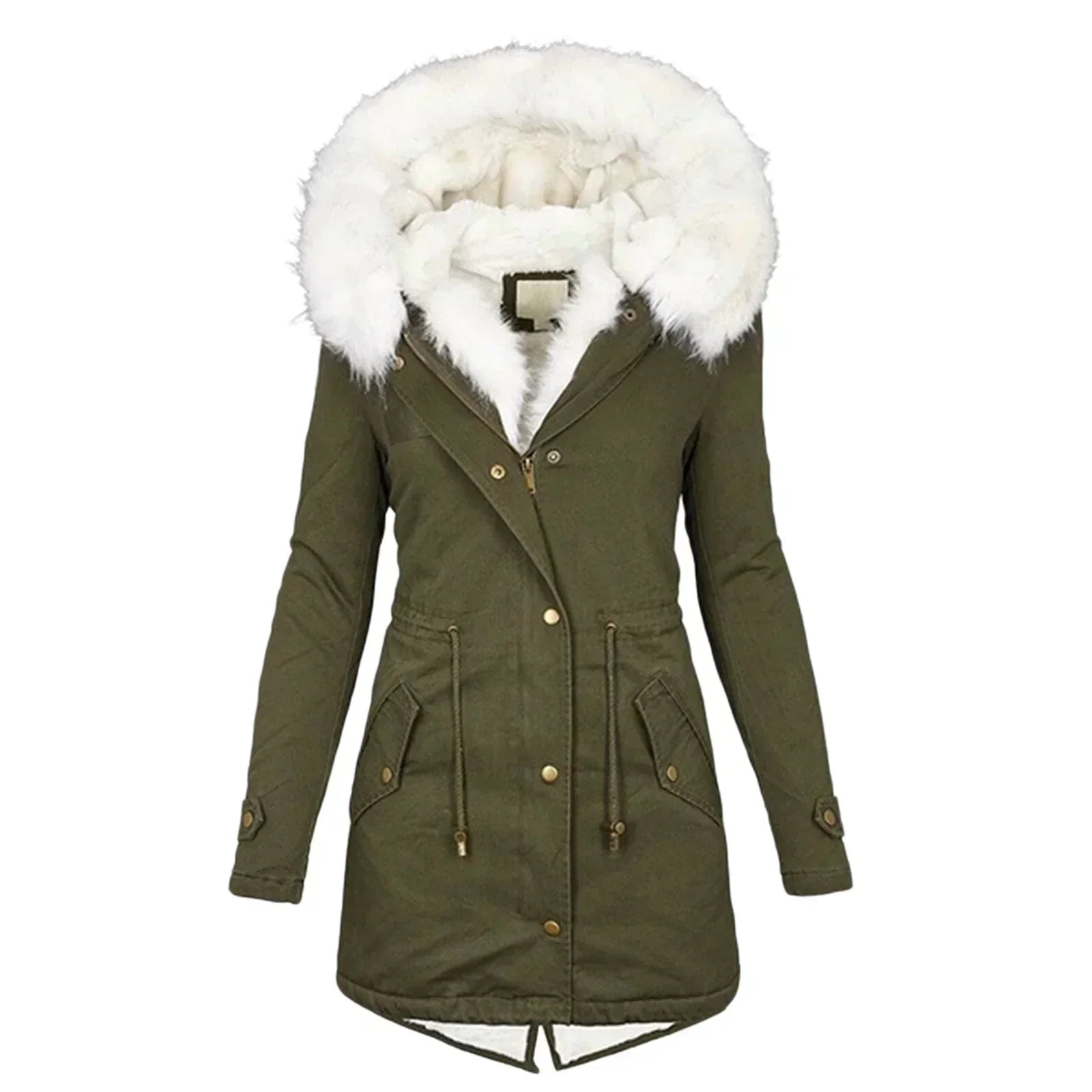 Faux Fur Hooded Parka "Elina"