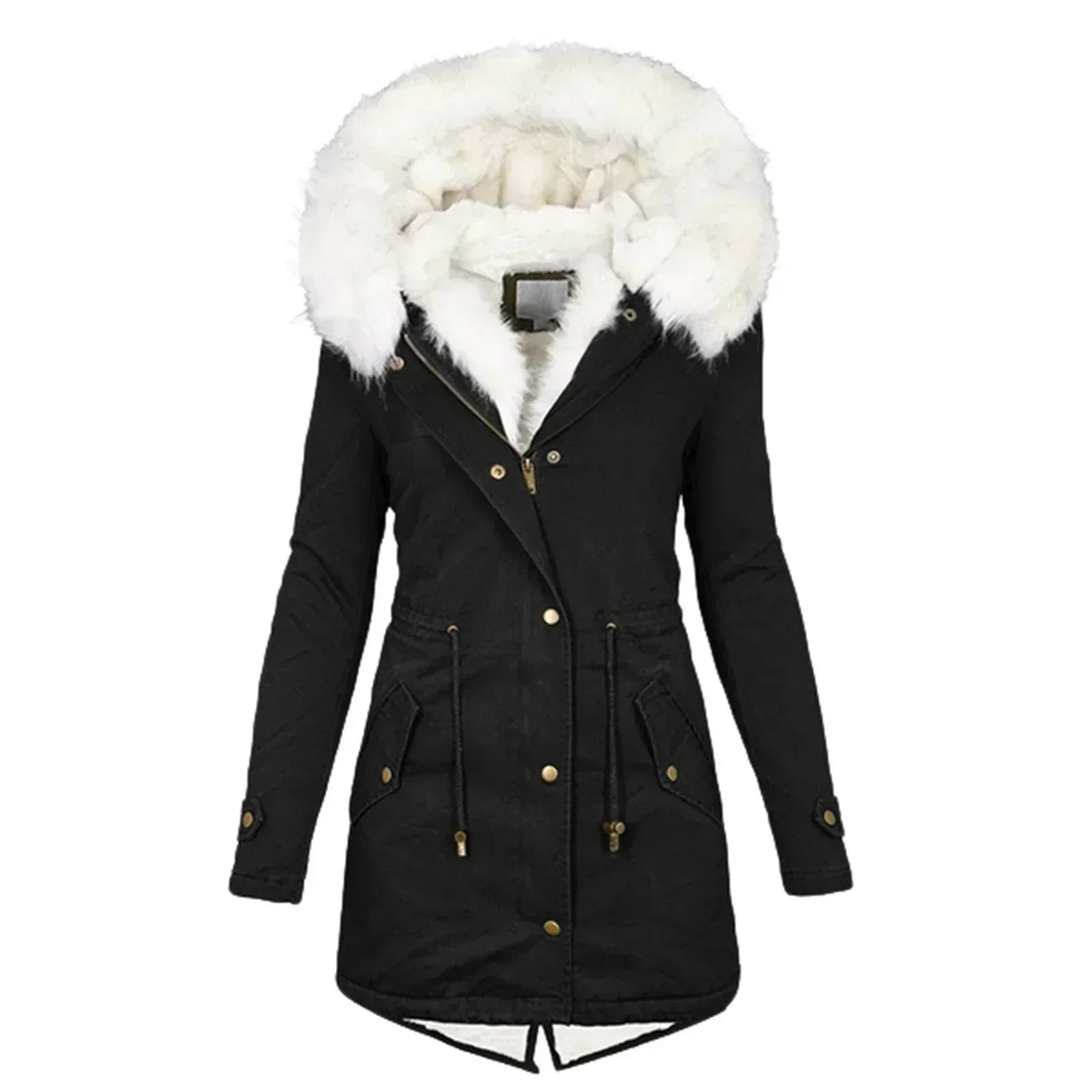 Faux Fur Hooded Parka "Elina"