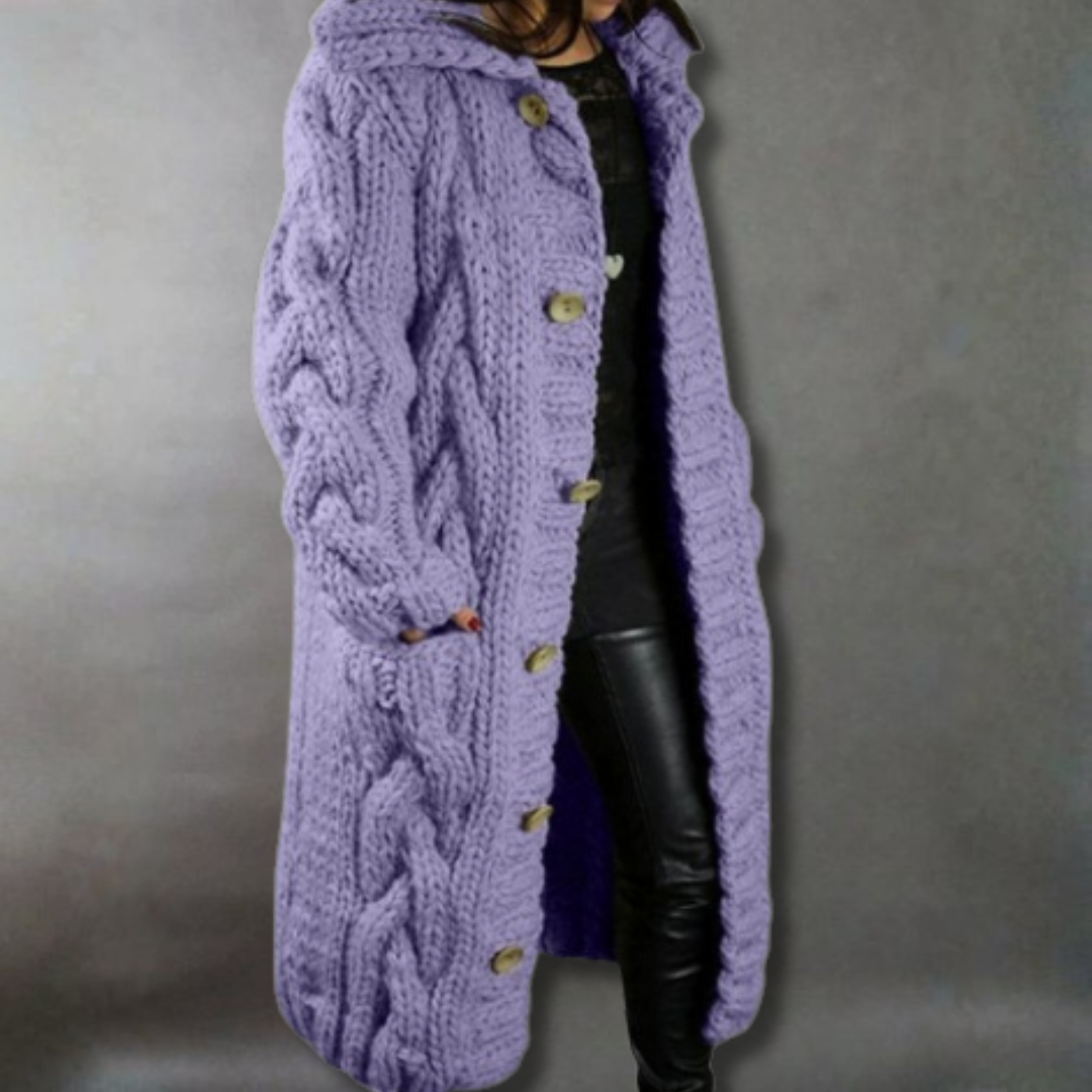 Karina | Elegant cosy coat with tummy coverage