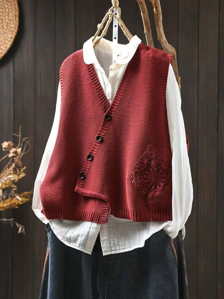 Knit Sweater Vest "Corin"