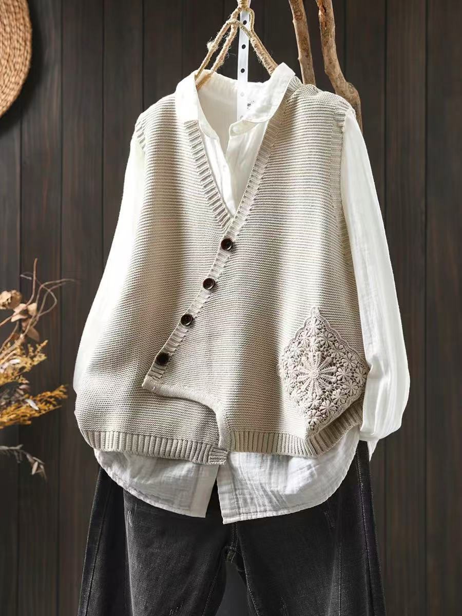Knit Sweater Vest "Corin"