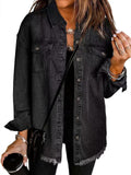 The Katja™ | Signature Distressed Denim Jacket