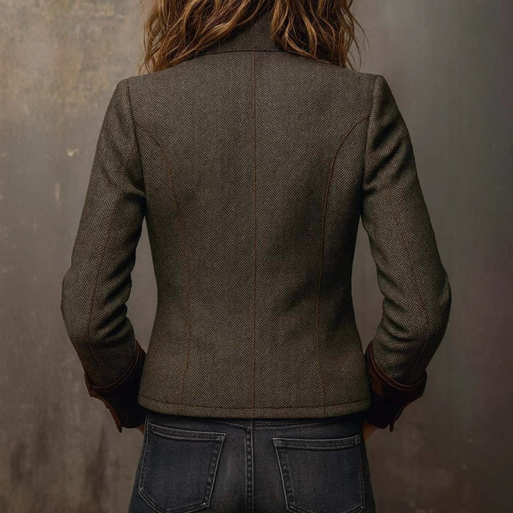 Kensington - Tweed Jacket with Velvet Details