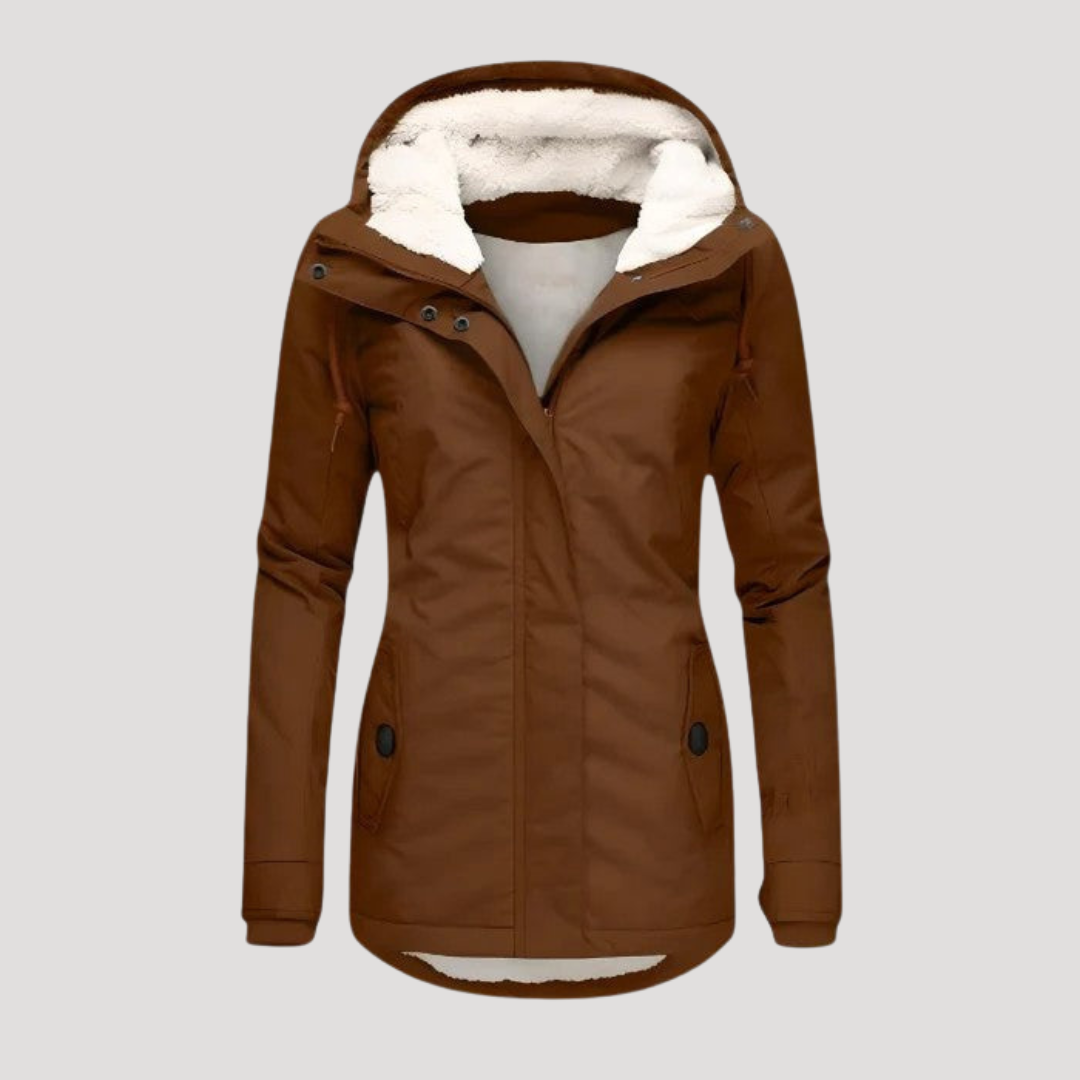 Seravia | Waterproof Winter Jacket with Hood