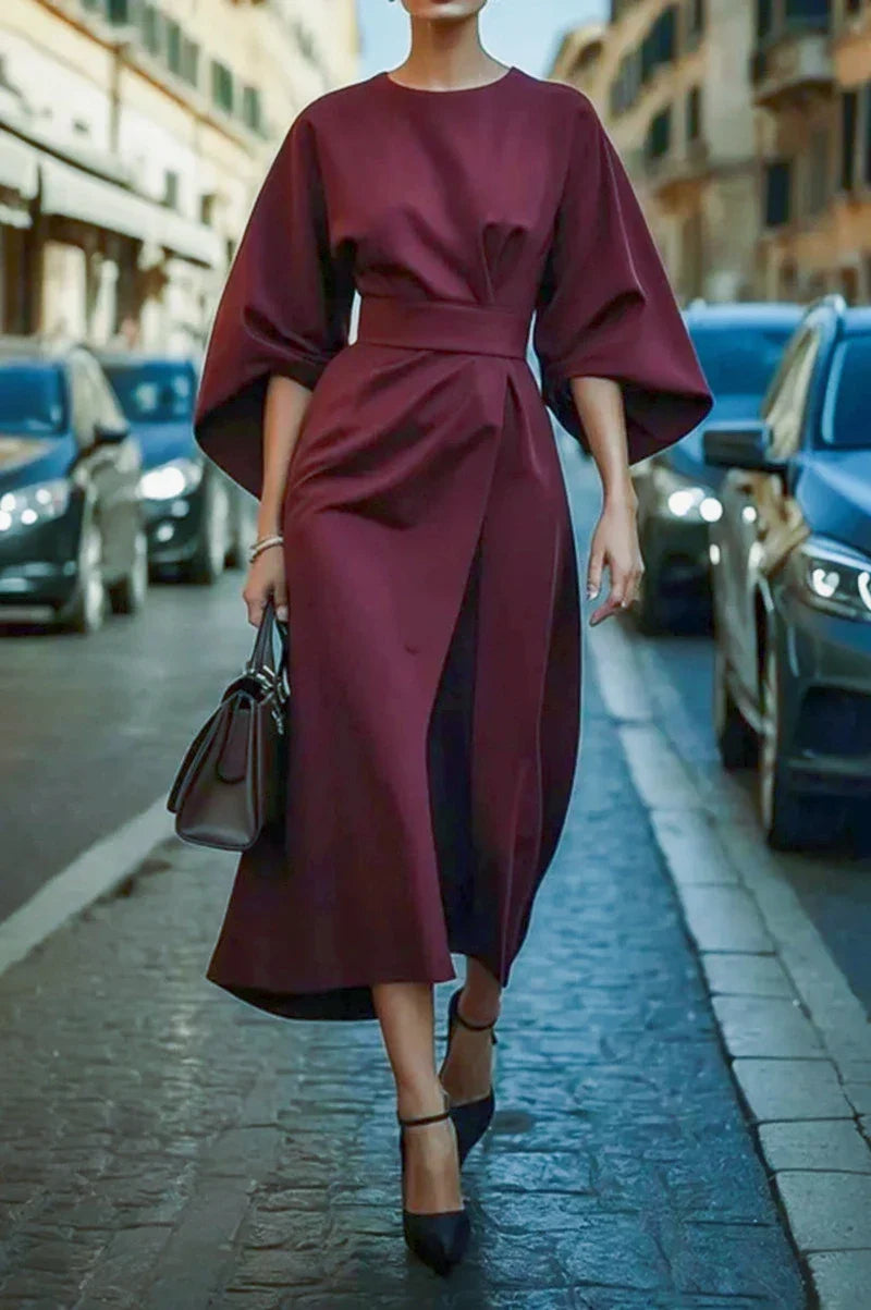 Belted Midi Dress "Erin"
