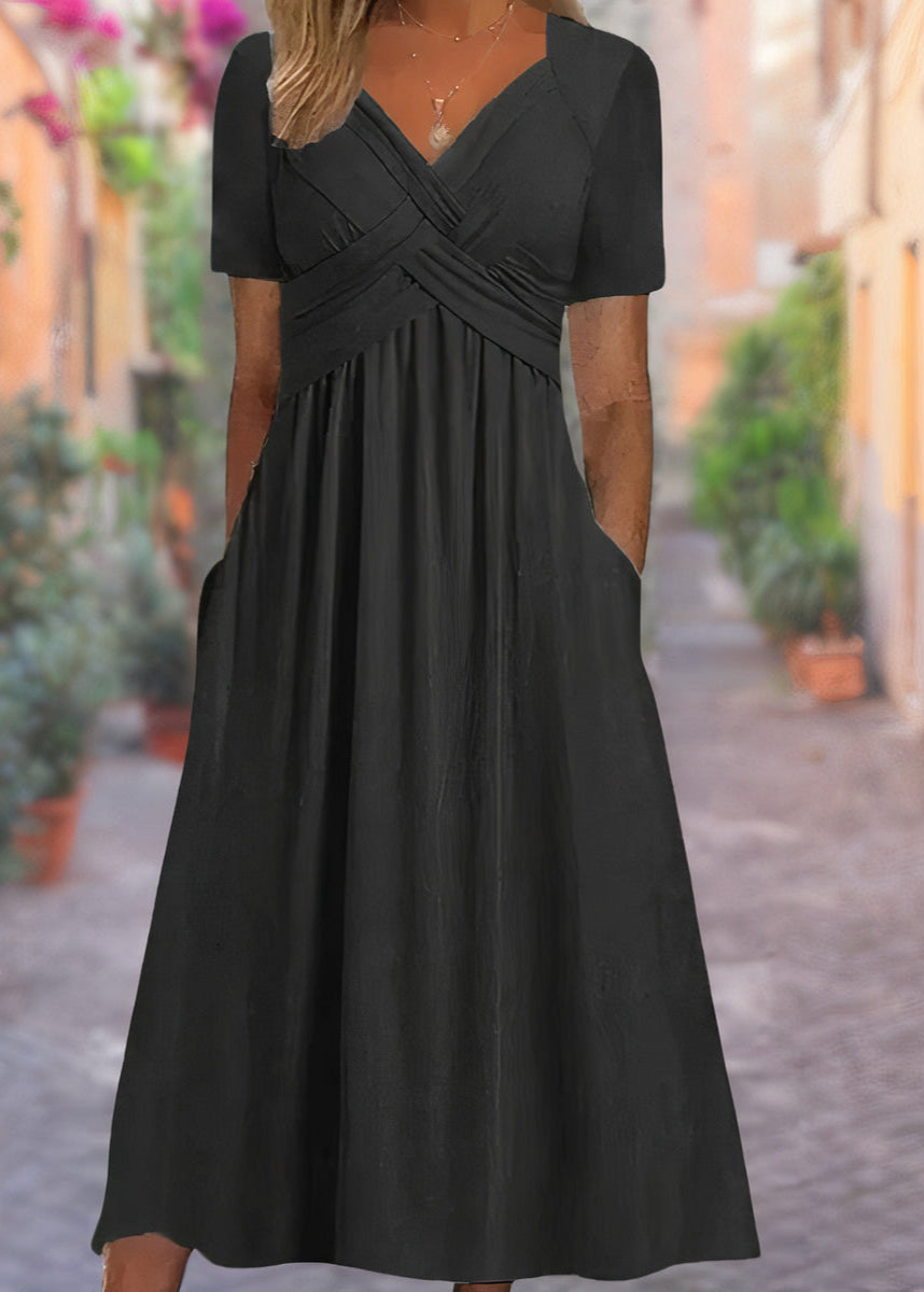 Sylvia™ | V-Neck Tummy-Covering Dress