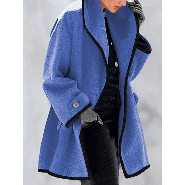 Contrast Trim Coat "Elise"