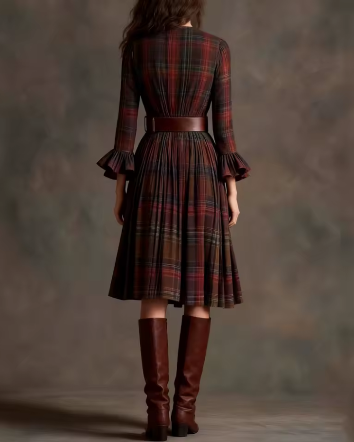 Florence| Belted Midi Dress