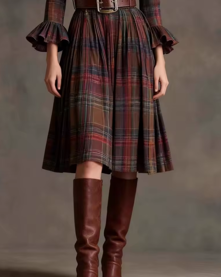 Florence| Belted Midi Dress