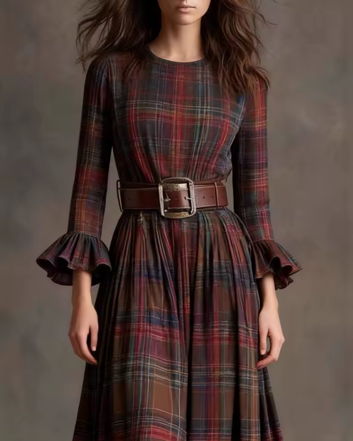 Florence| Belted Midi Dress